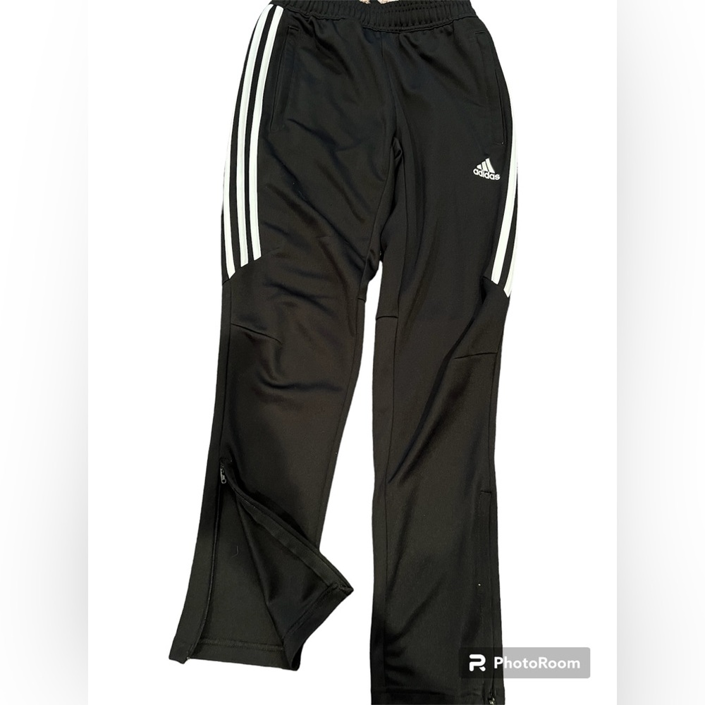 Tiro adidas girls soccer pants, color blqck, size medium